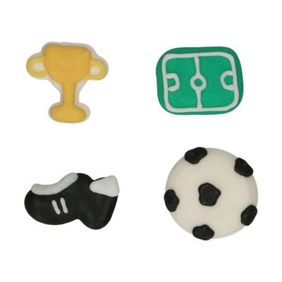 FunCakes Sugar Decorations FOOTBALL 8τμχ-Βρώσιμα ζαχαρωτά με θέμα το ποδόσφαιρο