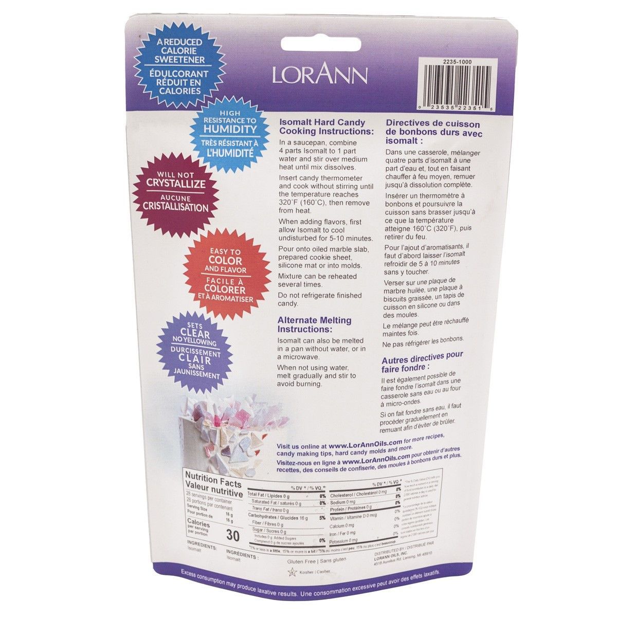 LorAnn Isomalt Granular - 454 g-Ισομαλτόζη