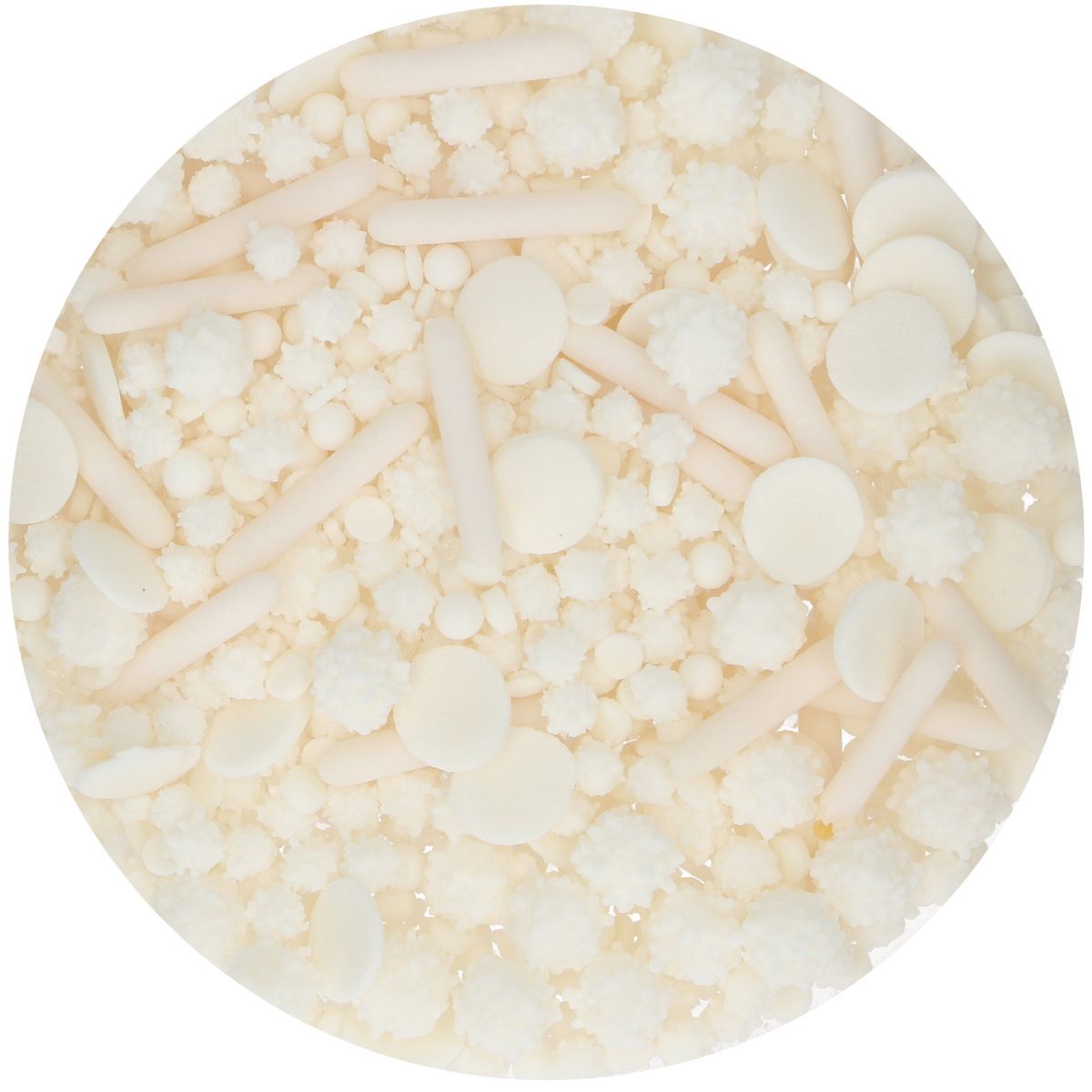 FunCakes Sprinkle Mix 65γρ -WHITE MEDLEY - Μείγμα  Ζαχαρωτών Σε λευκές αποχρώσεις