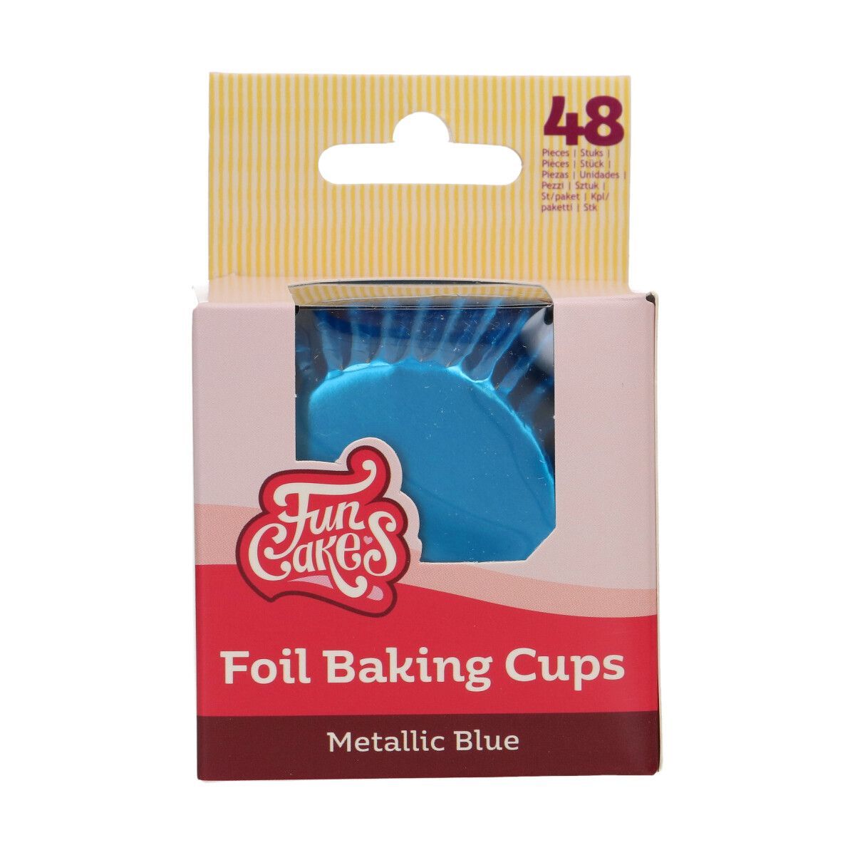 FunCakes Baking Cups - METALLIC BLUE 48τμχ-Κυπελάκια ψησίματος μεταλλικό μπλέ