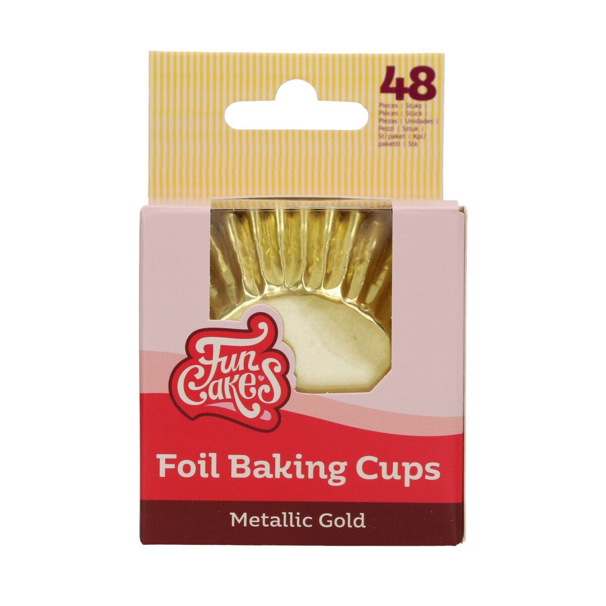 FunCakes Baking Cups - METALLIC GOLD 48τμχ-Κυπελάκια ψησίματος μεταλλικό χρυσό