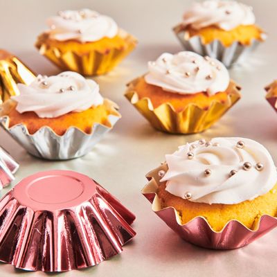 FunCakes BLOOM Baking Cups - METALLIC ROSE GOLD 48τμχ-Κυπελάκια ψησίματος ροζ χρυσό
