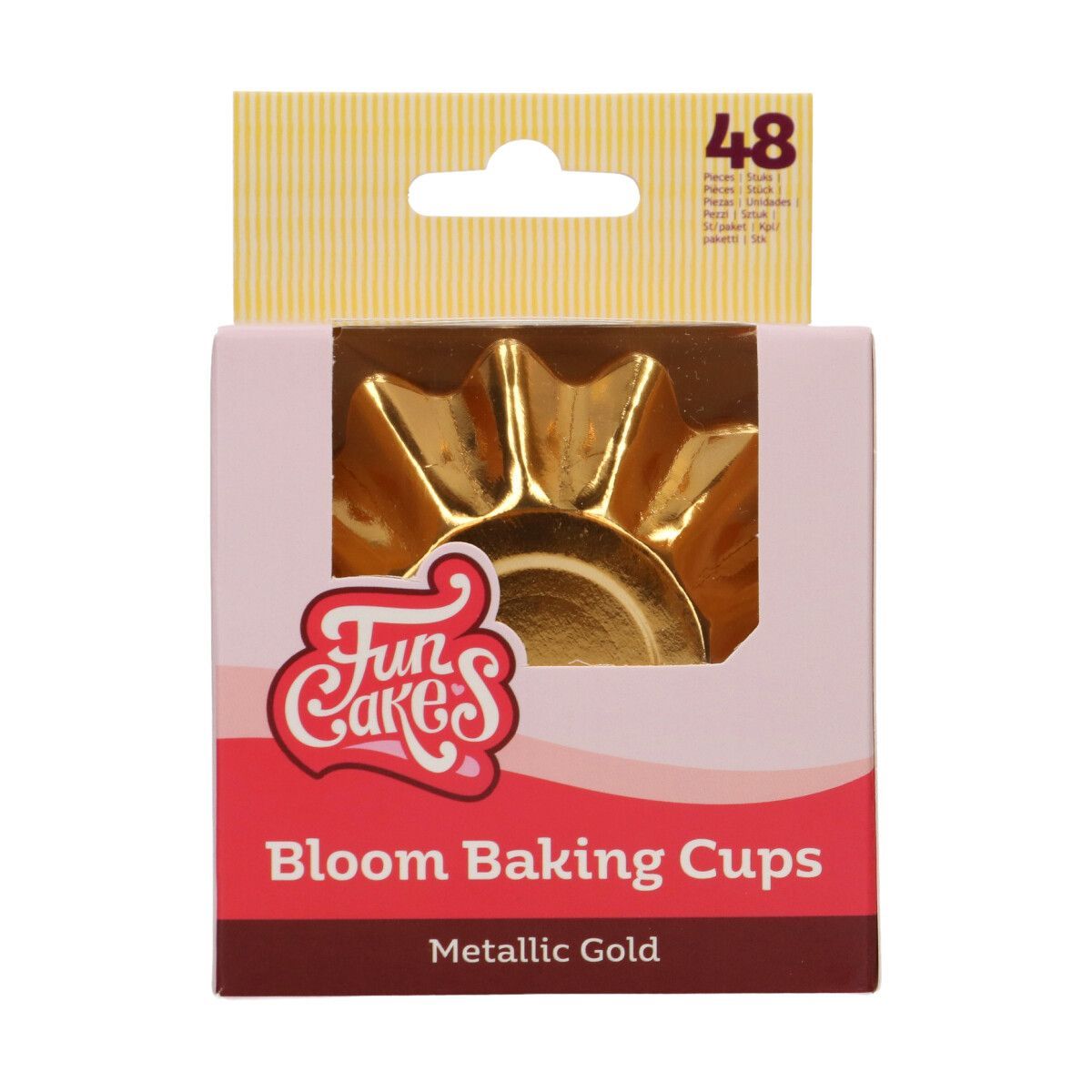 FunCakes BLOOM Baking Cups - METALLIC GOLD 48τμχ-Κυπελάκια ψησίματος χρυσά