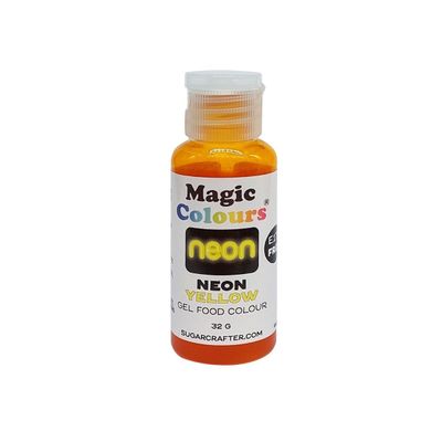 Magic Colours Paste 32g -NEON YELLOW-Χρώμα ΝΕΟΝ Κίτρινο