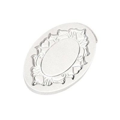 Katy Sue Silicone Mould -DECORATIVE PLAQUE -OVAL HEARTS -Καλούπι Σιλικόνης Διακοσμητική Πλάκα Οβάλ με Καρδιές