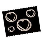 FMM Cutters -HEARTS -Σετ 4τεμ κουπ πατ Καρδιές ∞∞∞ FMM Cutters -HEARTS -Σετ 4τεμ κουπ πατ Καρδιές ∞∞∞
