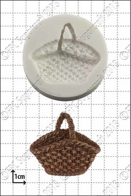 FPC Silicone Mould -WICKER BASKET -Καλούπι Σιλικόνης Ψάθινο Καλάθι