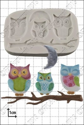 SALE!!! FPC Silicone Mould -OWL FAMILY -Καλούπι Σιλικόνης Οικογένεια Κουκουβάγια SALE!!! FPC Silicone Mould -OWL FAMILY -Καλούπι Σιλικόνης Οικογένεια Κουκουβάγια