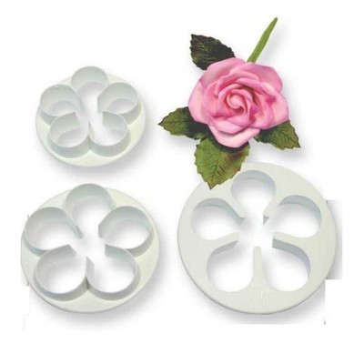 PME 5 Petal Cutters -LARGE set of 3 -Σετ 3τεμ Κουπ πατ Μεγάλο Λουλούδι με 5 Πέταλα