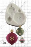 FPC Silicone Mould -CHRISTMAS BAUBLES -Καλούπι Σιλικόνης  Χριστουγεννιάτικες Μπάλες