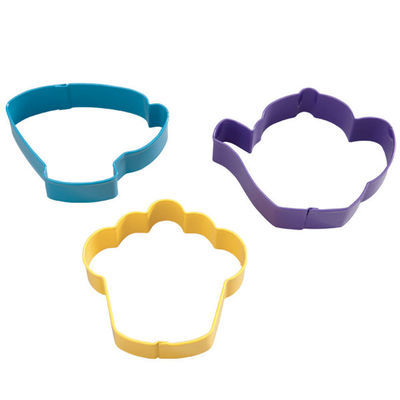 Wilton Cookie Cutter Set of 3 -TEA PARTY -Σετ 3τεμ Κουπ πατ Πάρτυ με Τσαΐ