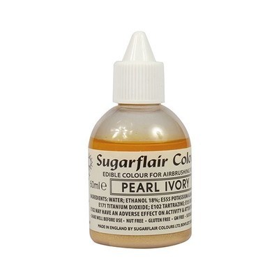 SALE!!! Sugarflair Airbrush Colour -PEARL IVORY -Χρώμα Αερογράφου 60ml Περλέ Ιβουάρ SALE!!! Sugarflair Airbrush Colour -PEARL IVORY -Χρώμα Αερογράφου 60ml Περλέ Ιβουάρ