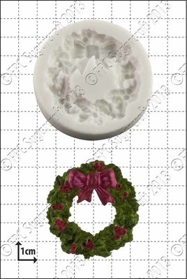 FPC Silicone Mould -HOLLY WREATH -Καλούπι Σιλικόνης Γιορτινό Στεφάνι FPC Silicone Mould -HOLLY WREATH -Καλούπι Σιλικόνης Γιορτινό Στεφάνι