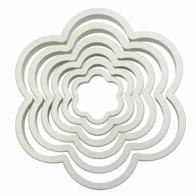 PME Basics -Set of 6 -BLOSSOM Cutters -Σετ 6τεμ Βασική Σειρά πλαστικά Κουπ πατ Άνθοι/Λουλούδια