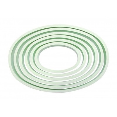 PME Geometric Basics -Set of 6 -OVAL Cutters -Σετ 6τεμ κουπ πατ Πλαστικά Βασική Σειρά Οβάλ