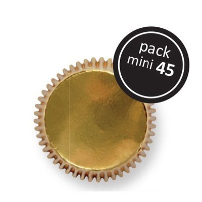 PME Cupcake Cases MINI GOLD -Χρυσές Μίνι Θήκες Ψησίματος - 45τεμ