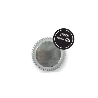 PME Cupcake Cases -MINI SILVER  -Ασημένιες Μίνι Θήκες Ψησίματος - 45τεμ - 3.2x2.3εκ