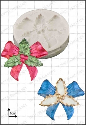 SALE!!! FPC Silicone Mould -HOLLY BOW -Καλούπι Σιλικόνης Γιορτινός Φιόγκος SALE!!! FPC Silicone Mould -HOLLY BOW -Καλούπι Σιλικόνης Γιορτινός Φιόγκος