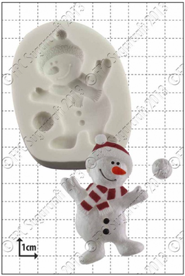 SALE!!! FPC Silicone Mould -DANCING SNOWMAN -Καλούπι Σιλικόνης Χιονάνθρωπος που Χορεύει SALE!!! FPC Silicone Mould -DANCING SNOWMAN -Καλούπι Σιλικόνης Χιονάνθρωπος που Χορεύει
