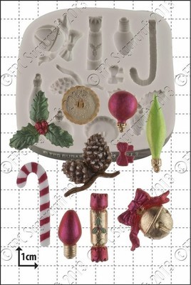 FPC Silicone Mould -CHRISTMAS MINI DECORATIONS - Καλούπι Σιλικόνης Μικρά Χριστουγεννιάτικα Στολίδια