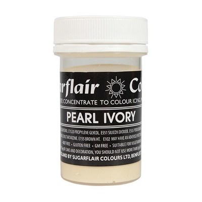 Sugarflair Paste Colours -PEARL IVORY -Χρώμα σε Πάστα -Ιβουάρ Περλέ 25γρ