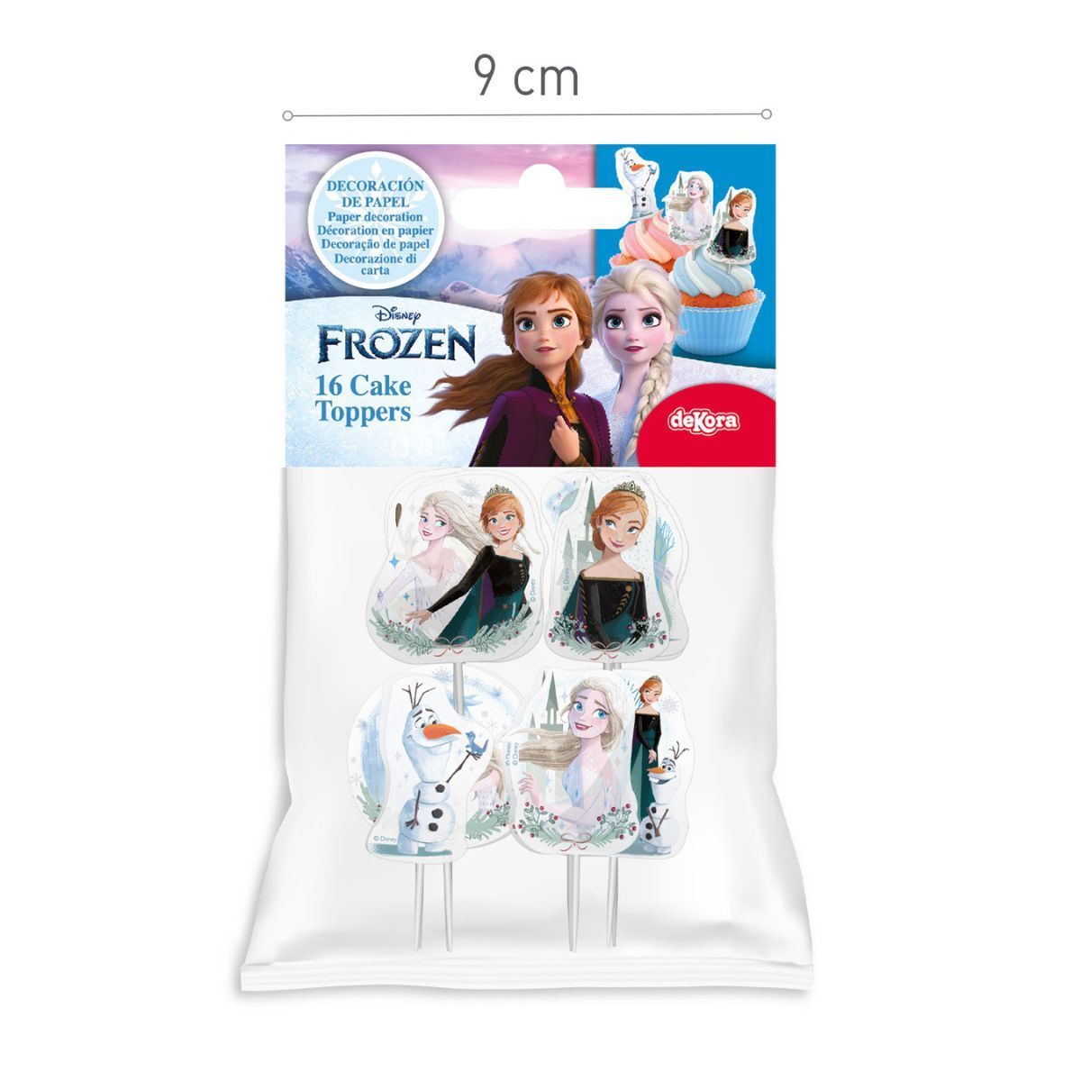 Dekora Disney Frozen Cake Toppers 16τμχ- Σετ 16 τμχ τόπερ Frozen