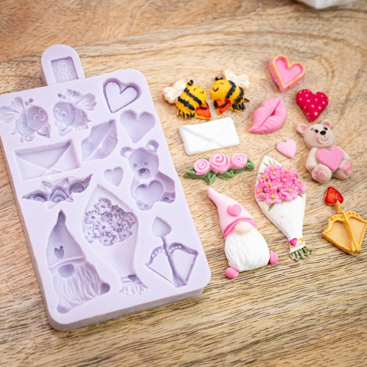 Karen Davies MINIATURE VALENTINES -Καλούπι Σιλικόνης μινιατούρες Αγίου Βαλεντίνου