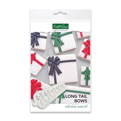 Katy Sue Silicone Mould -BOWS WITH LONG TAILS Καλούπι Σιλικόνης 5 Φιόγκοι Katy Sue Silicone Mould -BOWS WITH LONG TAILS Καλούπι Σιλικόνης 5 Φιόγκοι