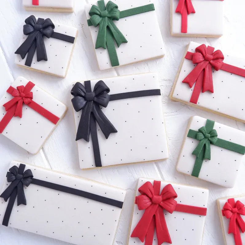 Katy Sue Silicone Mould -BOWS WITH LONG TAILS Καλούπι Σιλικόνης  5 Φιόγκοι