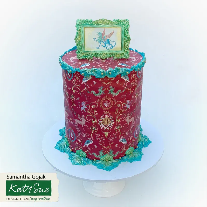 Katy Sue Silicone Mould -SWIRL DESIGN CORNERS &amp; CREST -Καλούπι Σιλικόνης για Περίτενχες Κόρυφές και Γωνίες