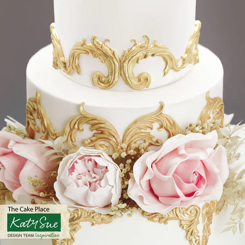 Katy Sue Silicone Mould -SWIRL DESIGN FLOURISHES -Καλούπι Σιλικόνης Περίτεχνων Σχεδίων