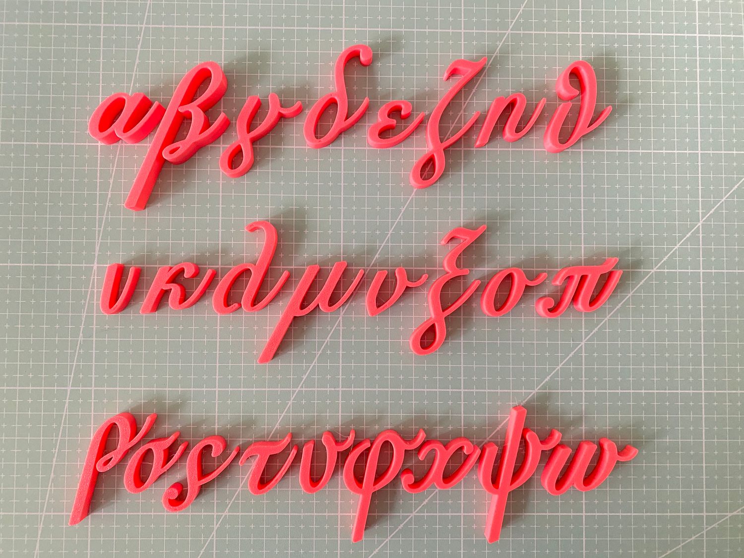 CBS Font Stamp &#39;FANCY&#39; Σφραγίδες με Ελληνικά Γράμματα &amp; Νουμερα LARGE