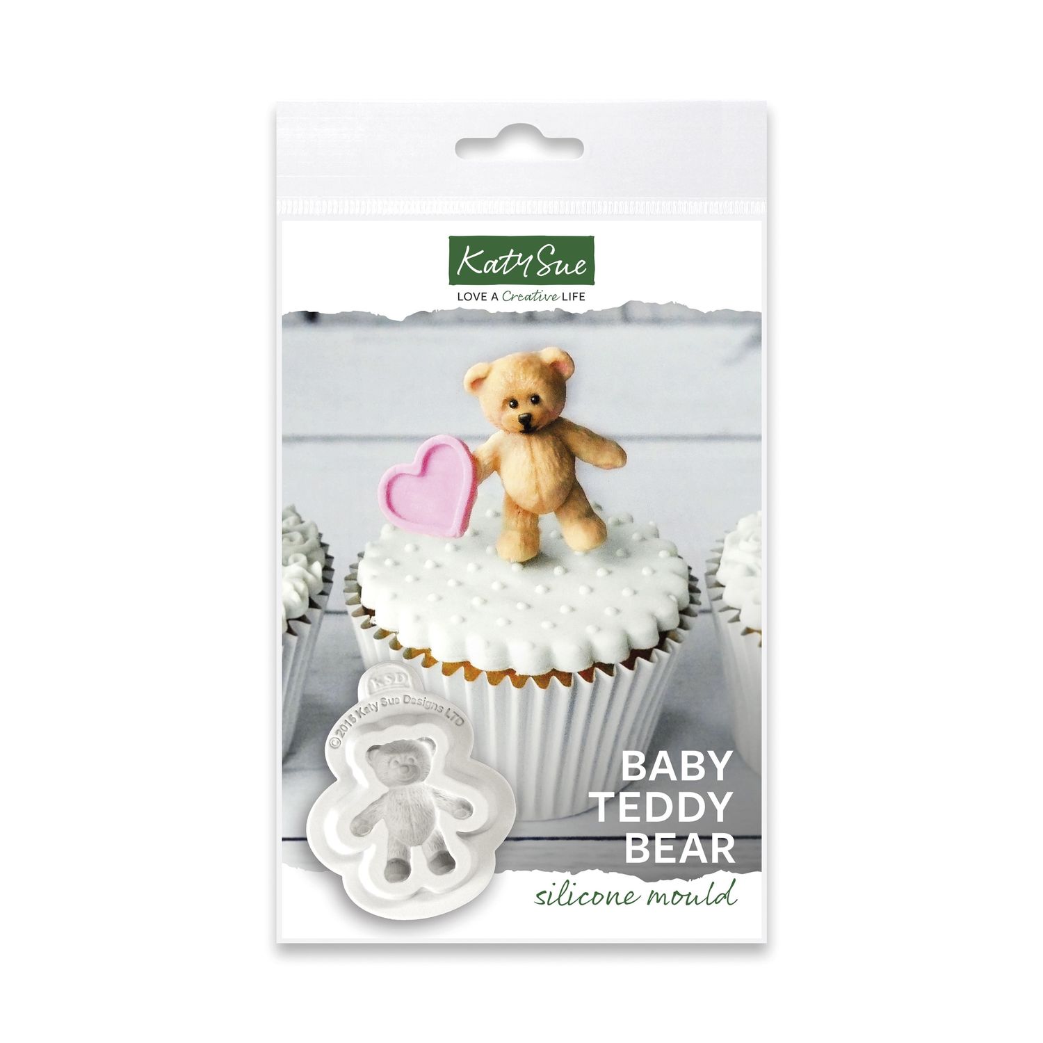 Katy Sue Silicone Mould -BABY TEDDY BEAR -Καλούπι Σιλικόνης Αρκουδάκι