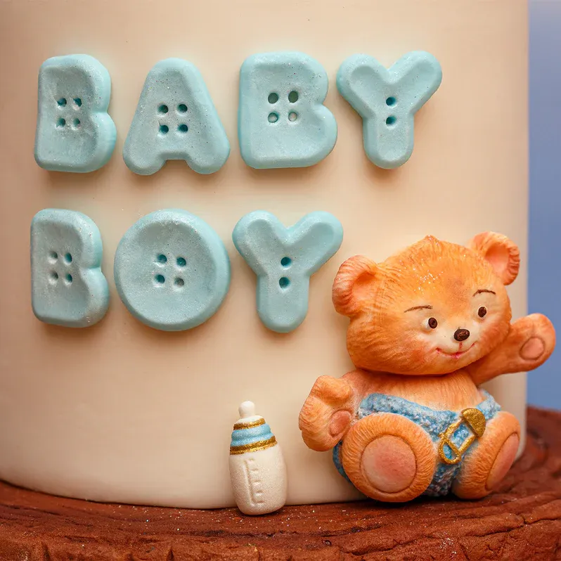 Katy Sue Silicone Mould -BABY BEAR &amp; BOTTLE -Καλούπι Σιλικόνης Αρκουδάκι