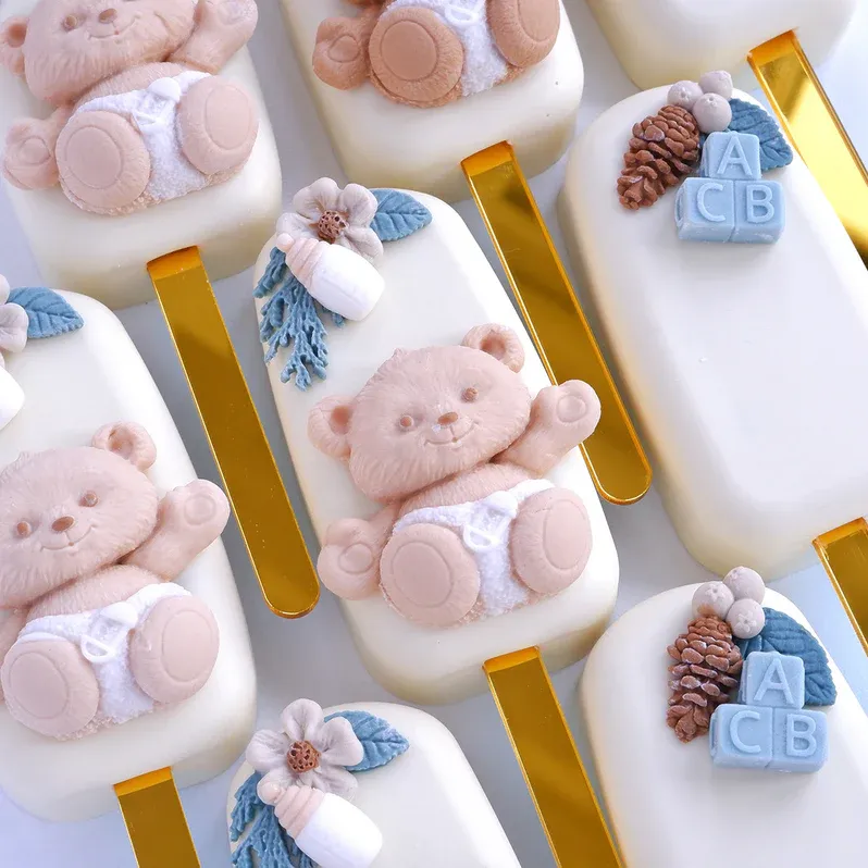 Katy Sue Silicone Mould -BABY BEAR &amp; BOTTLE -Καλούπι Σιλικόνης Αρκουδάκι