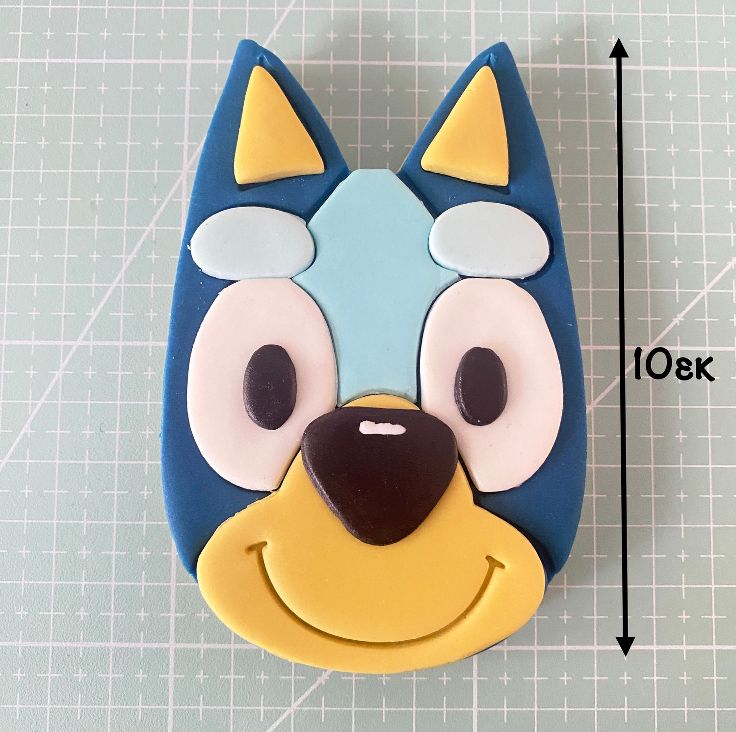 CBS Σετ 7τμχ κουπάτ BLUEY (ΚΕΦΑΛΙ) 8εκ, 9εκ ή 10εκ