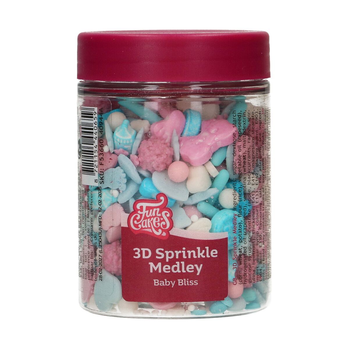 FunCakes 3D Sprinkle Medley - Baby Bliss 70g-Ζαχαρωτά Μωρουδιακά