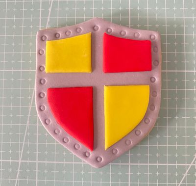 CBS Σετ 4τμχ κουπάτ KNIGHT&#39;S SHIELD 7εκ, 8εκ, 9εκ-Κουπάτ Ασπίδα Ιππότη