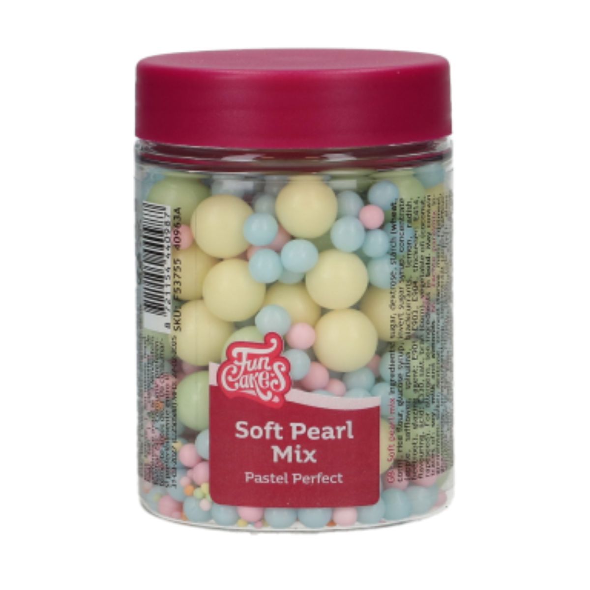 FunCakes Soft Pearls Mix PASTEL PERFECT 80g-Μαλακές Πέρλες Παστέλ