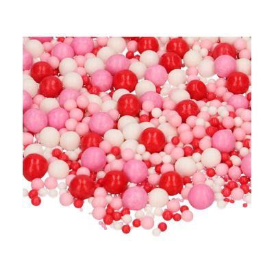 FunCakes Soft Pearls Mix CRAZY IN LOVE 80g- Μαλακές Πέρλες mix