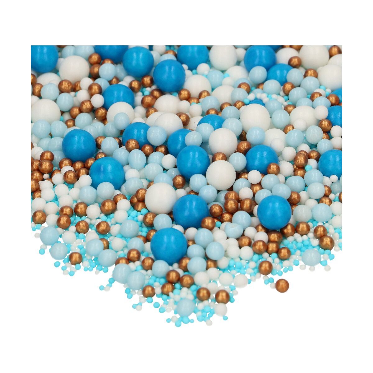 FunCakes Soft Pearls Mix BLUE CELEBRATION 80g-Μαλακές Πέρλες mix