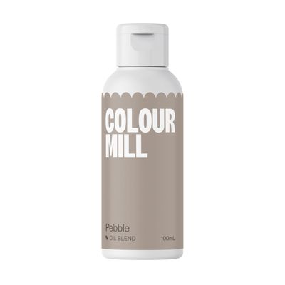 Colour Mill Oil Based Gel Colour - PEBBLE 100ml - Χρώμα Σοκολάτας σε Τζελ Γκρι/ Μπεζ