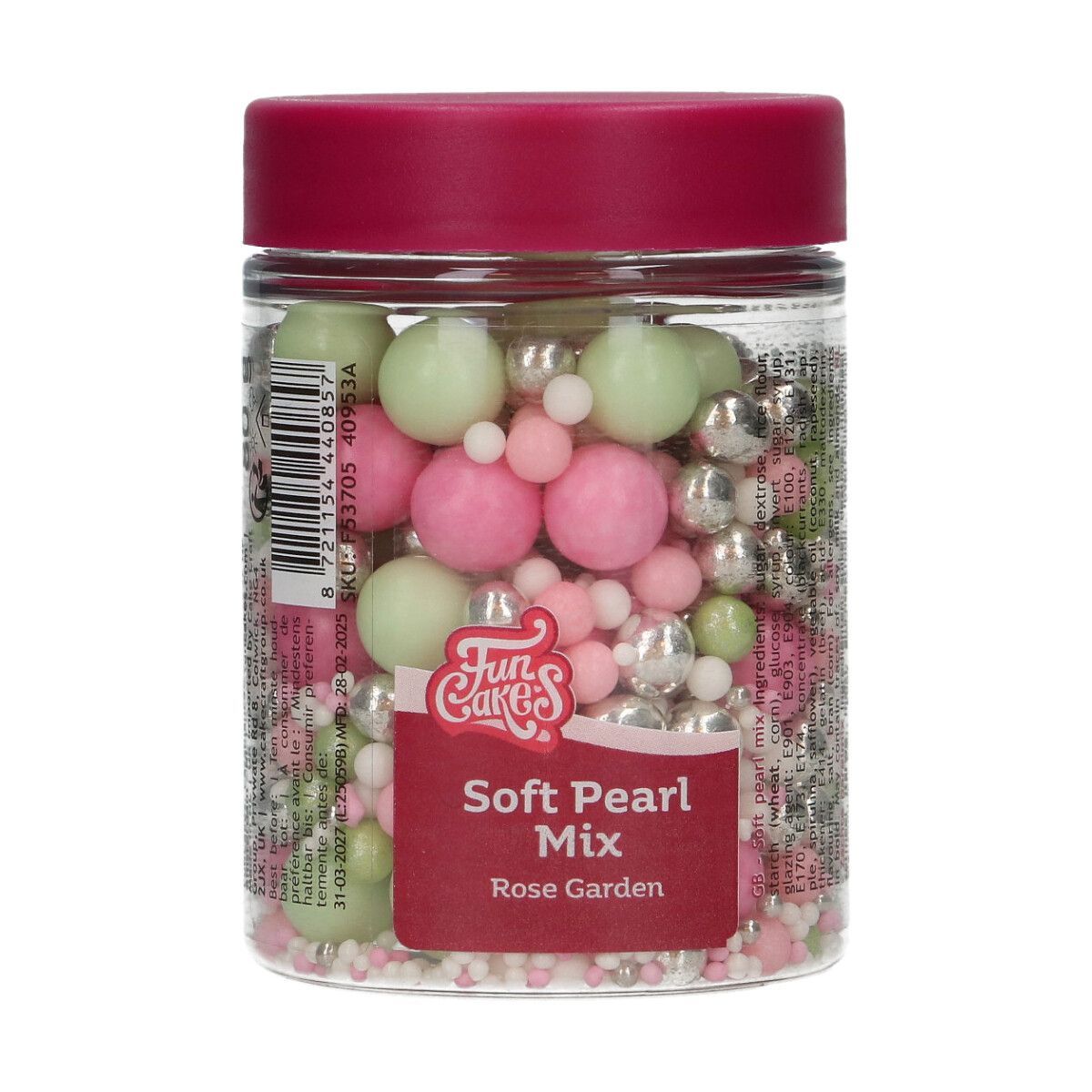 FunCakes Soft Pearls Mix ROSE GARDEN 80g-Μαλακές Πέρλες mix