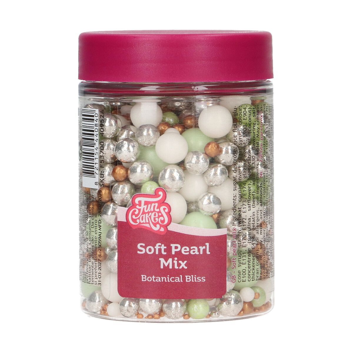 FunCakes Soft Pearls Mix BOTANICAL BLISS 80g-Μαλακές Πέρλες mix