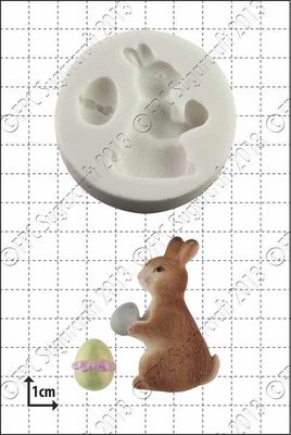 FPC Silicone Mould -EASTER BUNNY -Καλούπι Σιλικόνης  Πασχαλινό Κουνελάκι