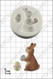 FPC Silicone Mould -EASTER BUNNY -Καλούπι Σιλικόνης  Πασχαλινό Κουνελάκι