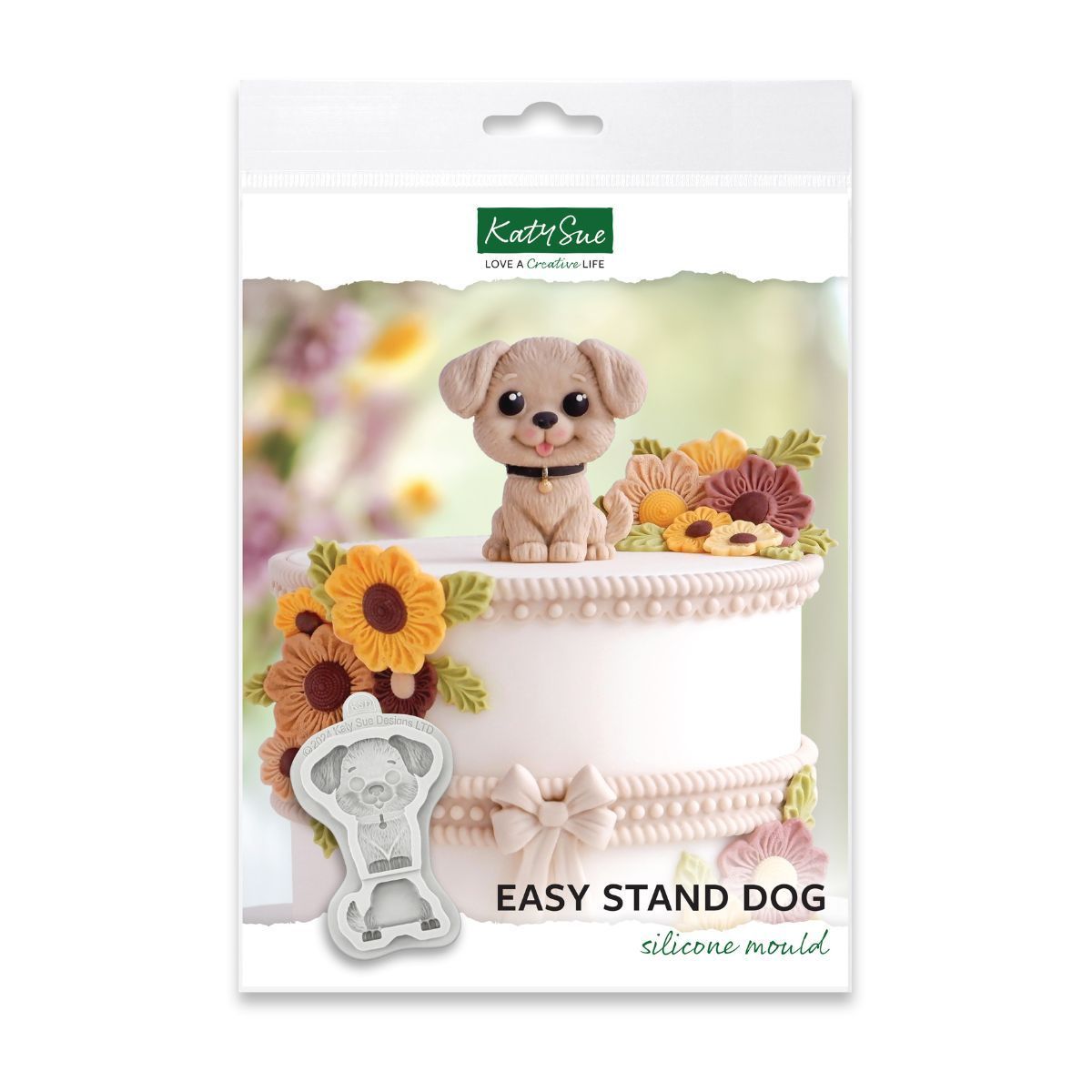 Katy Sue Silicone Mould -EASY STAND DOG -Σκυλάκι που στέκεται