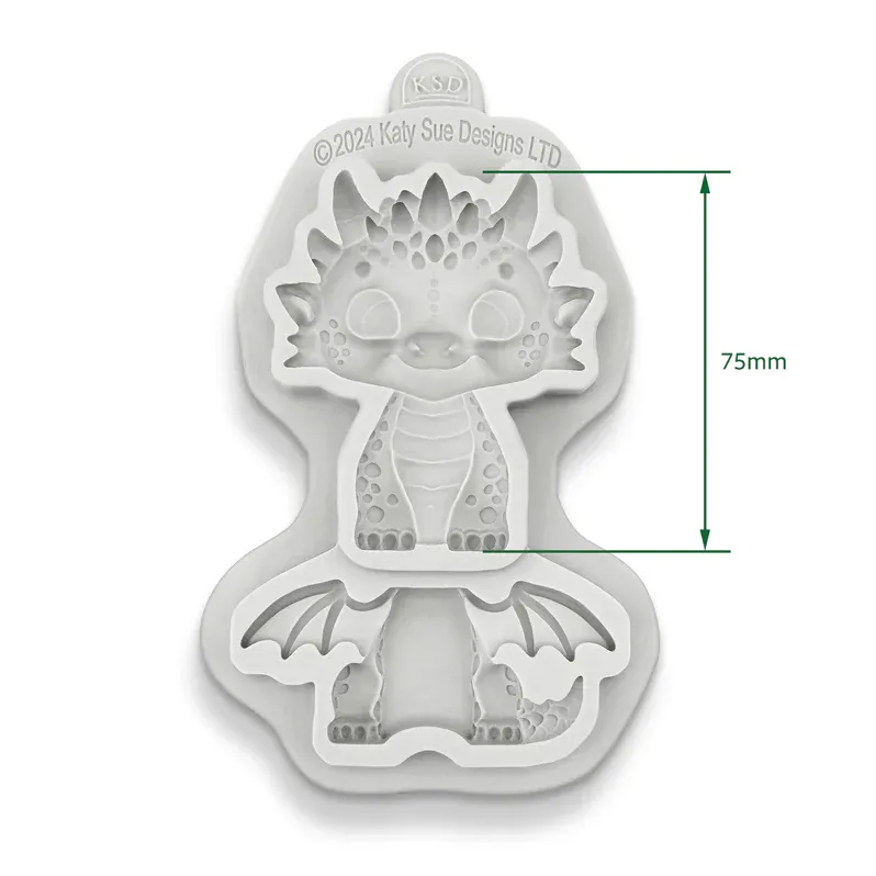 Katy Sue Silicone Mould -EASY STAND DRAGON-Καλούπι Δράκος