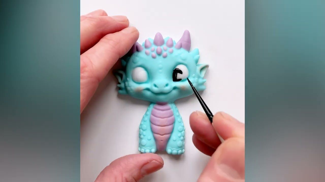 Katy Sue Silicone Mould -EASY STAND DRAGON-Καλούπι Δράκος