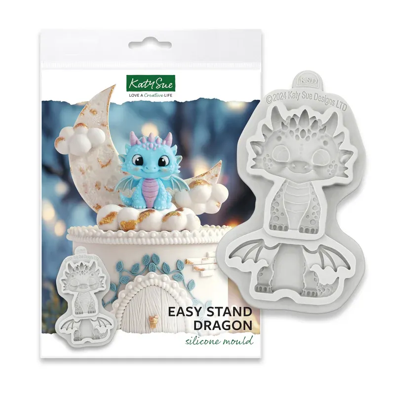 Katy Sue Silicone Mould -EASY STAND DRAGON-Καλούπι Δράκος